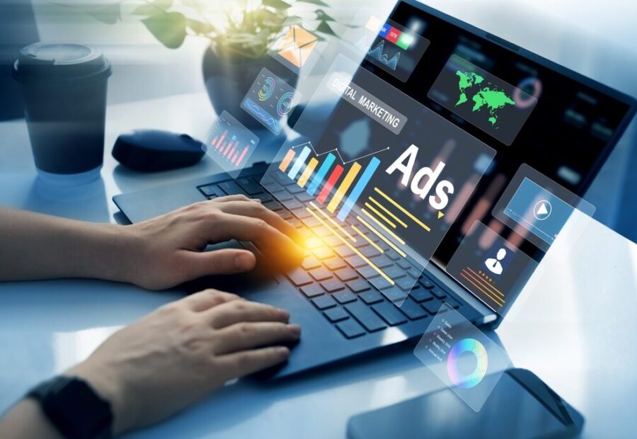 Illustrazione sulla pubblicità digitale