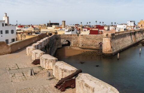 Antico sistema difensivo a Oued Beht, Marocco