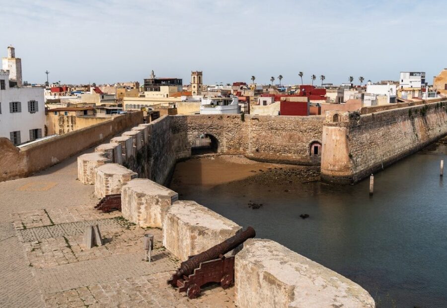 Antico sistema difensivo a Oued Beht, Marocco